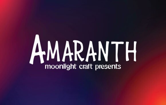 Amaranth Font: A Handwritten Typeface for Editorial Design