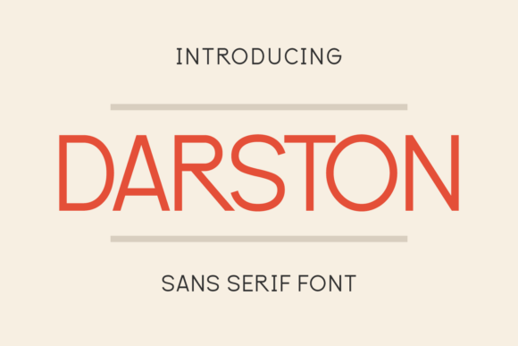 Darston: The Modern Sans Serif Font for Strong Branding