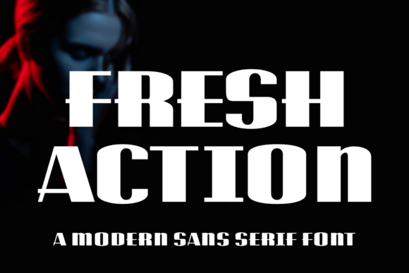 Fresh Action: A Bold Sans Serif Font for Editorial Design