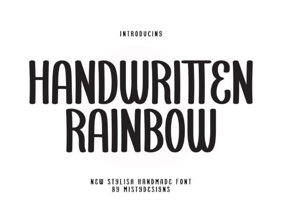Handwritten Rainbow Font Review: A Playful Sans Serif for Brands