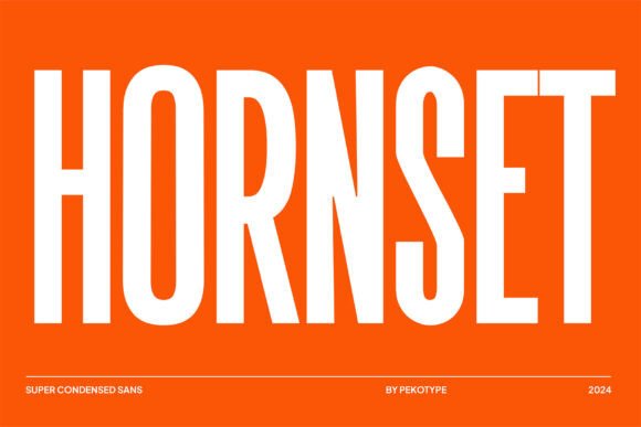 Hornset: The Condensed Typeface Built for Digital Impact