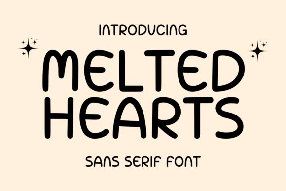 Melted Hearts: A Playful Sans Serif Font for Branding