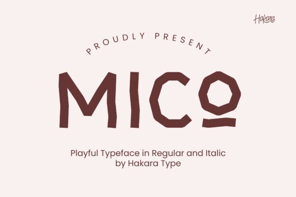 Mico Typeface: A Bold Zig-Zag Font for Digital Impact