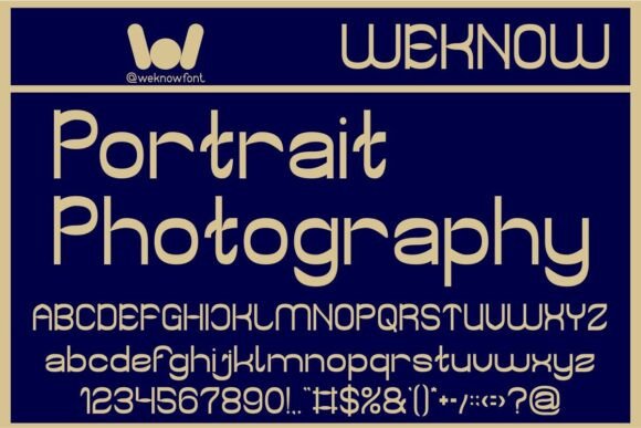 Portrait Photography Font: A Clean Sans Serif for Branding