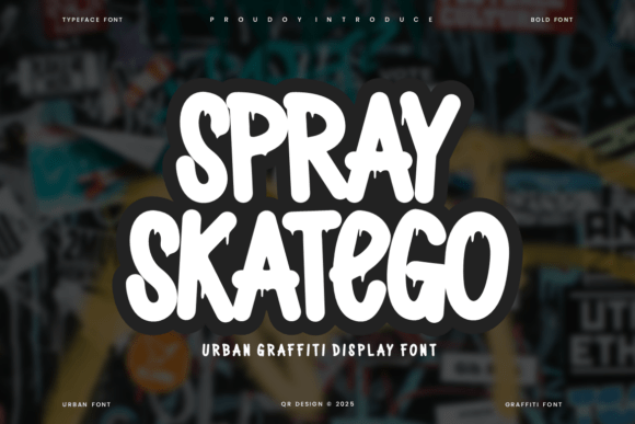 Spray Skatego: A Playful Sans Serif Font for Crafters