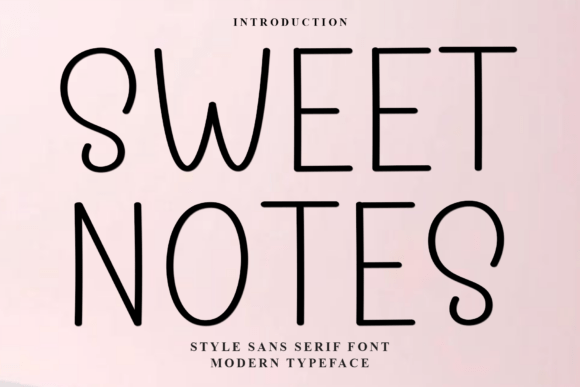 Sweet Notes: A Festive Sans Serif Font for Holiday Crafts