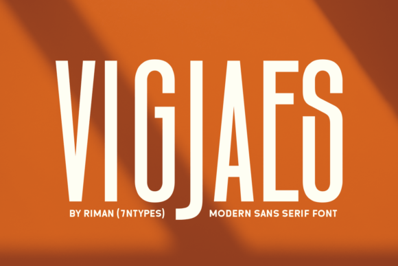 Vigjaes: A Condensed Sans Serif Font for Modern Web Design