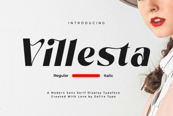 Villesta: A Modern Sans Serif Typeface for Digital Design